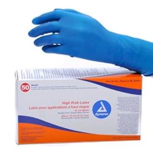 Dynarex High Risk Latex Glove Ex Long (50) Xlarge Dynarex High Risk Latex Glove Ex Long (50) Xlarge