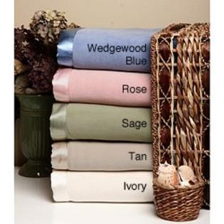Everything Fleece Micro Fleece Blanket with Satin Binding Full/ Queen Tan Everything Fleece Micro Fleece Blanket with Satin Binding Full/ Queen Tan