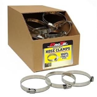 Pro Tie 33868 Heavy Duty All Stainless Bulk Hose Clamps, SAE Size 80, Range 4-5/8-Inch-5-1/2-Inch, Box of 85 Pro Tie 33868 Heavy Duty All Stainless Bulk Hose Clamps, SAE Size 80, Range 4-5/8-Inch-5-1/2-Inch, Box of 85