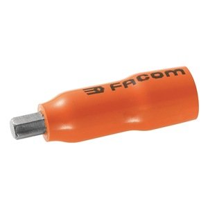 Facom Insulated Hex Bit Socket, 1/4 In Dr, 6mm Facom Insulated Hex Bit Socket, 1/4 In Dr, 6mm