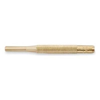 Starrett Brass Drive Pin Punch, 1/8 In Tip, 4 In L Starrett Brass Drive Pin Punch, 1/8 In Tip, 4 In L