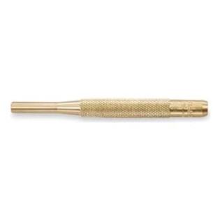Starrett Brass Drive Pin Punch, 3/16 In Tip, 4 In L Starrett Brass Drive Pin Punch, 3/16 In Tip, 4 In L