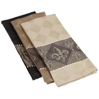 DII Fleur De Lis Jacquard Dishtowel, Set of 3 DII Fleur De Lis Jacquard Dishtowel, Set of 3
