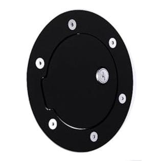 All Sales 6040KL Black Billet Aluminum Ring and Locking Fuel Door All Sales 6040KL Black Billet Aluminum Ring and Locking Fuel Door