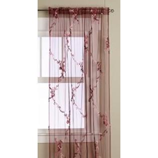 Editex Home Textiles Mariana Window Panel, 58 by 84-Inch, Burgundy Editex Home Textiles Mariana Window Panel, 58 by 84-Inch, Burgundy