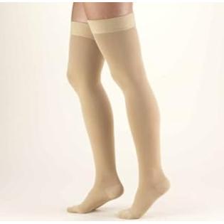 Truform Firm Stay-Up Top Thigh High Compression Stocking, Black, Extra Large, 30-40 mmhg, 0.35 Pound Truform Firm Stay-Up Top Thigh High Compression Stocking, Black, Extra Large, 30-40 mmhg, 0.35 Pound