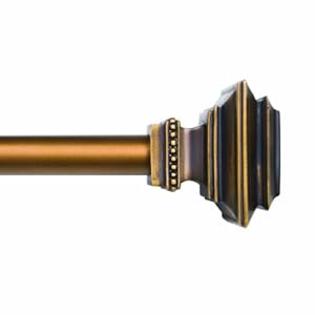 Kenney Kingston Window Curtain Rod, 66 to 120-Inch, Antique Brass Kenney Kingston Window Curtain Rod, 66 to 120-Inch, Antique Brass
