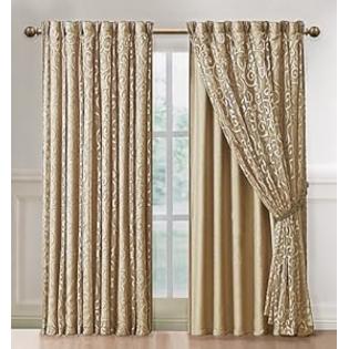Victoria Classics Irena Window Panel, 54 by 95-Inch, Gold Victoria Classics Irena Window Panel, 54 by 95-Inch, Gold