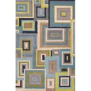 Addison and Banks Hand-Tufted Durable Wool Area Rug, 5-Feet by 8-Feet, Blue/Green Addison and Banks Hand-Tufted Durable Wool Area Rug, 5-Feet by 8-Feet, Blue/Green