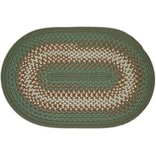 Rhody Rug Monaco Braided Rug, 5 by 8-Feet, Olive Rhody Rug Monaco Braided Rug, 5 by 8-Feet, Olive