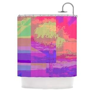 Kess%20InHouse Kess InHouse Nina May Impermiate Poster Pink Shower Curtain, 69 by 70-Inch Kess%20InHouse Kess InHouse Nina May Impermiate Poster Pink Shower Curtain, 69 by 70-Inch