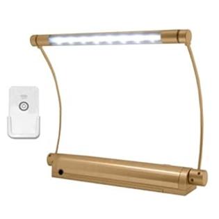 Rite%20Lite Rite Lite LPL606XLGRC Wireless 8 LED Picture Light w/ Remote Control, Brushed Gold Metal Rite%20Lite Rite Lite LPL606XLGRC Wireless 8 LED Picture Light w/ Remote Control, Brushed Gold Metal