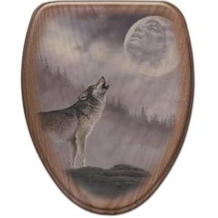 Comfort Seats C1B2E1-746-17CH Kindred Spirits Elongated Toilet Seat with Chrome Alloy Hinge, Oak Comfort Seats C1B2E1-746-17CH Kindred Spirits Elongated Toilet Seat with Chrome Alloy Hinge, Oak