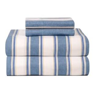 Celeste Home Ultra Soft Flannel Sheet Set with Pillowcase, Twin X-Large, Blue Stripe Celeste Home Ultra Soft Flannel Sheet Set with Pillowcase, Twin X-Large, Blue Stripe