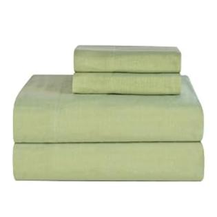 Celeste Home Ultra Soft Flannel Sheet Set with Pillowcase, Twin X-Large, Sage Celeste Home Ultra Soft Flannel Sheet Set with Pillowcase, Twin X-Large, Sage