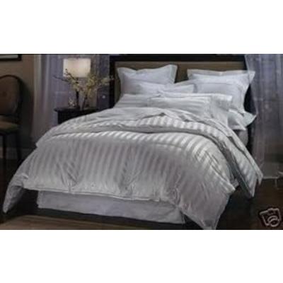 Egyptian Cotton Factory Outlet Store 1200 Thread Count FULL Size Siberian Goose Down Comforter 100% Egyptian Cotton 750FP, 50oz & 1200TC - White Stripe Egyptian Cotton Factory Outlet Store 1200 Thread Count FULL Size Siberian Goose Down Comforter 100% Egyptian Cotton 750FP, 50oz & 1200TC - White Stripe