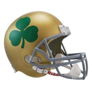 Riddell NCAA Notre Dame Fighting Irish Shamrock Deluxe Replica Football Helmet Riddell NCAA Notre Dame Fighting Irish Shamrock Deluxe Replica Football Helmet