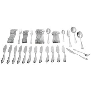 Yamazaki Appel 65-Piece Flatware Set with Caddy, Service for 12 Yamazaki Appel 65-Piece Flatware Set with Caddy, Service for 12