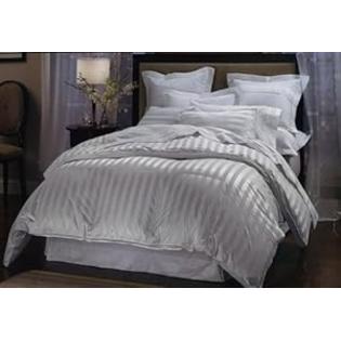 Egyptian Cotton Factory Outlet Store GOOSE DOWN COMFORTER - 1200 Thread-Count KING Size Siberian GOOSE DOWN Comforter, WHITE Stripe, 100% Egyptian Cotton 750FP, 50Oz Egyptian Cotton Factory Outlet Store GOOSE DOWN COMFORTER - 1200 Thread-Count KING Size Siberian GOOSE DOWN Comforter, WHITE Stripe, 100% Egyptian Cotton 750FP, 50Oz
