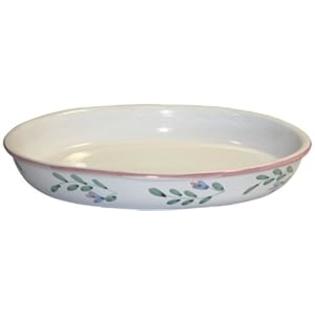 Caleca Pink Garland Large Oval Baking Dish Caleca Pink Garland Large Oval Baking Dish