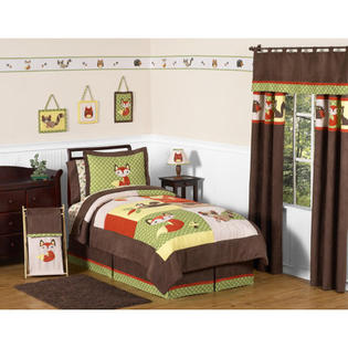 Sweet Jojo Designs Forest Friends 4 Piece Twin Bedding Set Sweet Jojo Designs Forest Friends 4 Piece Twin Bedding Set