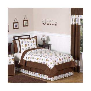 Sweet Jojo Designs Owl Collection 4pc Twin Bedding Set Sweet Jojo Designs Owl Collection 4pc Twin Bedding Set
