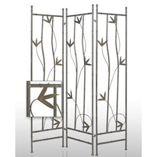 Screen Gems Iron Leaf Indoor / Outdoor Decorative Room Divider Screen Gems Iron Leaf Indoor / Outdoor Decorative Room Divider