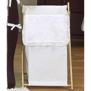Sweet Jojo Designs Eyelet White Laundry Hamper Sweet Jojo Designs Eyelet White Laundry Hamper