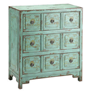 Stein World Hand Painted Apothecary 9 Drawer Chest Stein World Hand Painted Apothecary 9 Drawer Chest