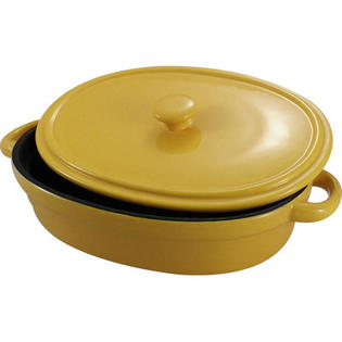 The Premium Connection KitchenWorthy Non-Stick Ceramic Oval Baking Dish with Lid The Premium Connection KitchenWorthy Non-Stick Ceramic Oval Baking Dish with Lid