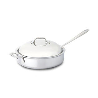 All-Clad Stainless Steel 4-qt. Saute Pan with Domed Lid All-Clad Stainless Steel 4-qt. Saute Pan with Domed Lid
