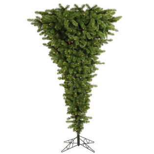 Vickerman Co. Vickerman Upside Down 9' Green Artificial Christmas Tree with 1000 Clear Lights Vickerman Co. Vickerman Upside Down 9' Green Artificial Christmas Tree with 1000 Clear Lights