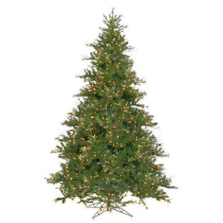Vickerman Co. Vickerman Mixed Country Pine 9' Green Artificial Christmas Tree with 1100 Clear Lights with Stand Vickerman Co. Vickerman Mixed Country Pine 9' Green Artificial Christmas Tree with 1100 Clear Lights with Stand