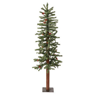 Vickerman Co. Vickerman 4' Green Alpine Berry Artificial Christmas Tree with 150 LED White Lights and Frosted Vickerman Co. Vickerman 4' Green Alpine Berry Artificial Christmas Tree with 150 LED White Lights and Frosted
