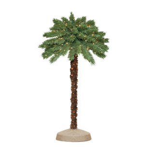 General Foam Plastics 4' Green Tropical Artificial Christmas Tree with 105 Pre-Lit Clear Lights General Foam Plastics 4' Green Tropical Artificial Christmas Tree with 105 Pre-Lit Clear Lights