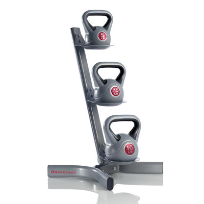 Universal Fitness Kettlebells Kit with Stand 5 - 10 lbs Universal Fitness Kettlebells Kit with Stand 5 - 10 lbs