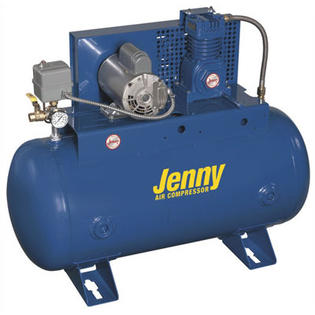Jenny Products Inc Jenny Products 60 Gallon 2 HP Single Stage Electric Stationary Air Compressor Jenny Products Inc Jenny Products 60 Gallon 2 HP Single Stage Electric Stationary Air Compressor