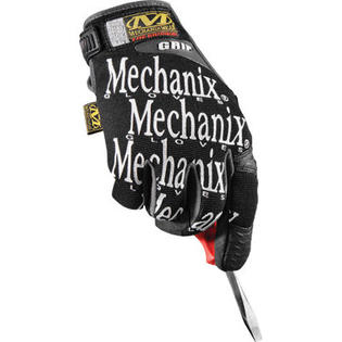 Mechanix Wear Black Original Grip Mechanics Gloves With Synthetic Leather Fingertips And Silicone Coated Index Finger Mechanix Wear Black Original Grip Mechanics Gloves With Synthetic Leather Fingertips And Silicone Coated Index Finger