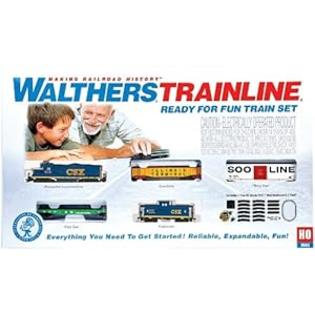Walthers Trainline(R) HO Scale Ready-for-Fun Train Set - CSX Walthers Trainline(R) HO Scale Ready-for-Fun Train Set - CSX