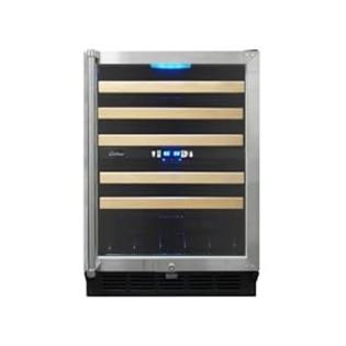 Vinotemp 45-Bottle Dual-Zone Wine Cooler, Black/Stainless Steel Vinotemp 45-Bottle Dual-Zone Wine Cooler, Black/Stainless Steel