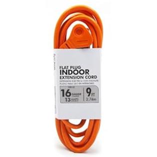 Southwire 63927801 16/3 SJT Flat Plug Banana Tap Extension Cord, 9-Feet, Orange Southwire 63927801 16/3 SJT Flat Plug Banana Tap Extension Cord, 9-Feet, Orange