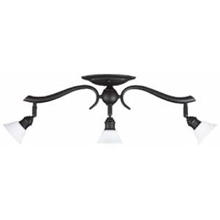 Canarm IT217A03ORB10 Addison 3-Light Dropped Track Lighting with Flat Opal Glass Shades, Oil Rubbed Bronze Canarm IT217A03ORB10 Addison 3-Light Dropped Track Lighting with Flat Opal Glass Shades, Oil Rubbed Bronze