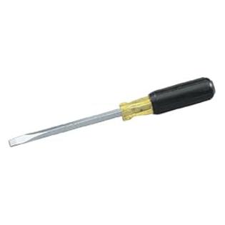 Ideal+Industries Ideal Industries Heavy-Duty Slotted Keystone Tip Screwdriver, 3/8 Inch Square x 8 Inch Long Shank Ideal+Industries Ideal Industries Heavy-Duty Slotted Keystone Tip Screwdriver, 3/8 Inch Square x 8 Inch Long Shank