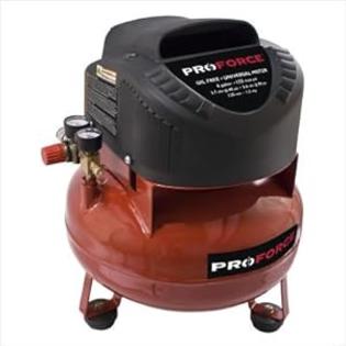 Pro+Force Pro-Force VNF1080620 6-Gallon Oil Free Pancake Air Compressor with Extra Value Kit Pro+Force Pro-Force VNF1080620 6-Gallon Oil Free Pancake Air Compressor with Extra Value Kit