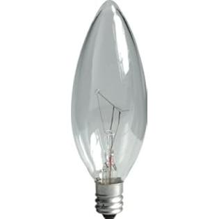 GE+Lighting GE Lighting Crystal Clear 75031 40-Watt, 280-Lumen Blunt Tip Light Bulb with Candelabra Base, 20-Pack GE+Lighting GE Lighting Crystal Clear 75031 40-Watt, 280-Lumen Blunt Tip Light Bulb with Candelabra Base, 20-Pack