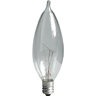 GE Lighting Crystal Clear 24782 40-Watt, 370/280-Lumen Bent Tip Light Bulb with Candelabra Base, 12-Pack GE Lighting Crystal Clear 24782 40-Watt, 370/280-Lumen Bent Tip Light Bulb with Candelabra Base, 12-Pack
