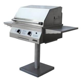 Solaire 27-Inch Deluxe InfraVection Natural Gas Bolt-Down Post Grill, Stainless Steel Solaire 27-Inch Deluxe InfraVection Natural Gas Bolt-Down Post Grill, Stainless Steel