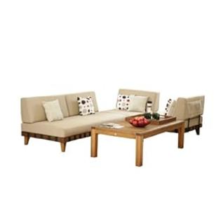 Amazonia 3-Piece Langkawi Eucalyptus Seating Set Amazonia 3-Piece Langkawi Eucalyptus Seating Set