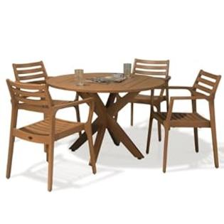 Best+Selling Best Selling Byron Bay 5-Piece Outdoor Eucalyptus Wood Dining Set Best+Selling Best Selling Byron Bay 5-Piece Outdoor Eucalyptus Wood Dining Set