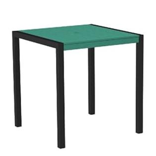 POLY+WOOD+INC Euro DEK 36-Inch Counter Height Patio Table - Black Aluminum Frame POLY+WOOD+INC Euro DEK 36-Inch Counter Height Patio Table - Black Aluminum Frame